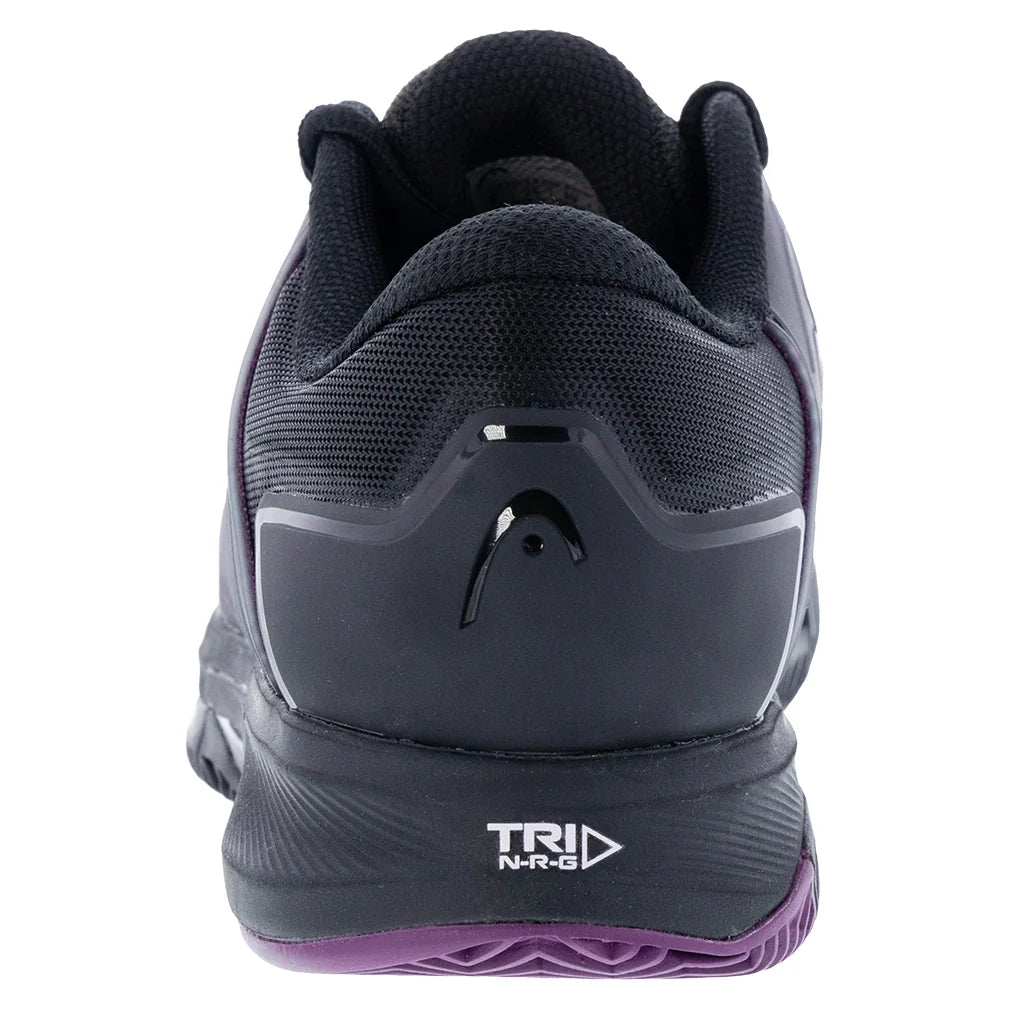 Women`s Revolt Pro 4.5 Clay Tennis Shoes Black and Plum Footwear Head