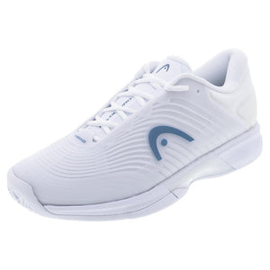 Women`s Revolt Pro 4.5 Tennis Shoes White and Twilight Blue Footwear Head