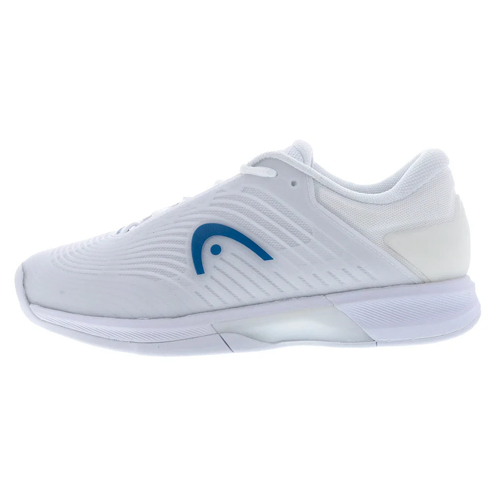 Women`s Revolt Pro 4.5 Tennis Shoes White and Twilight Blue Footwear Head