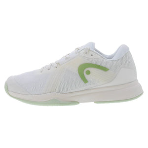 Women`s Sprint Team 4.0 Tennis Shoes Chalk White and Light Green Footwear Head
