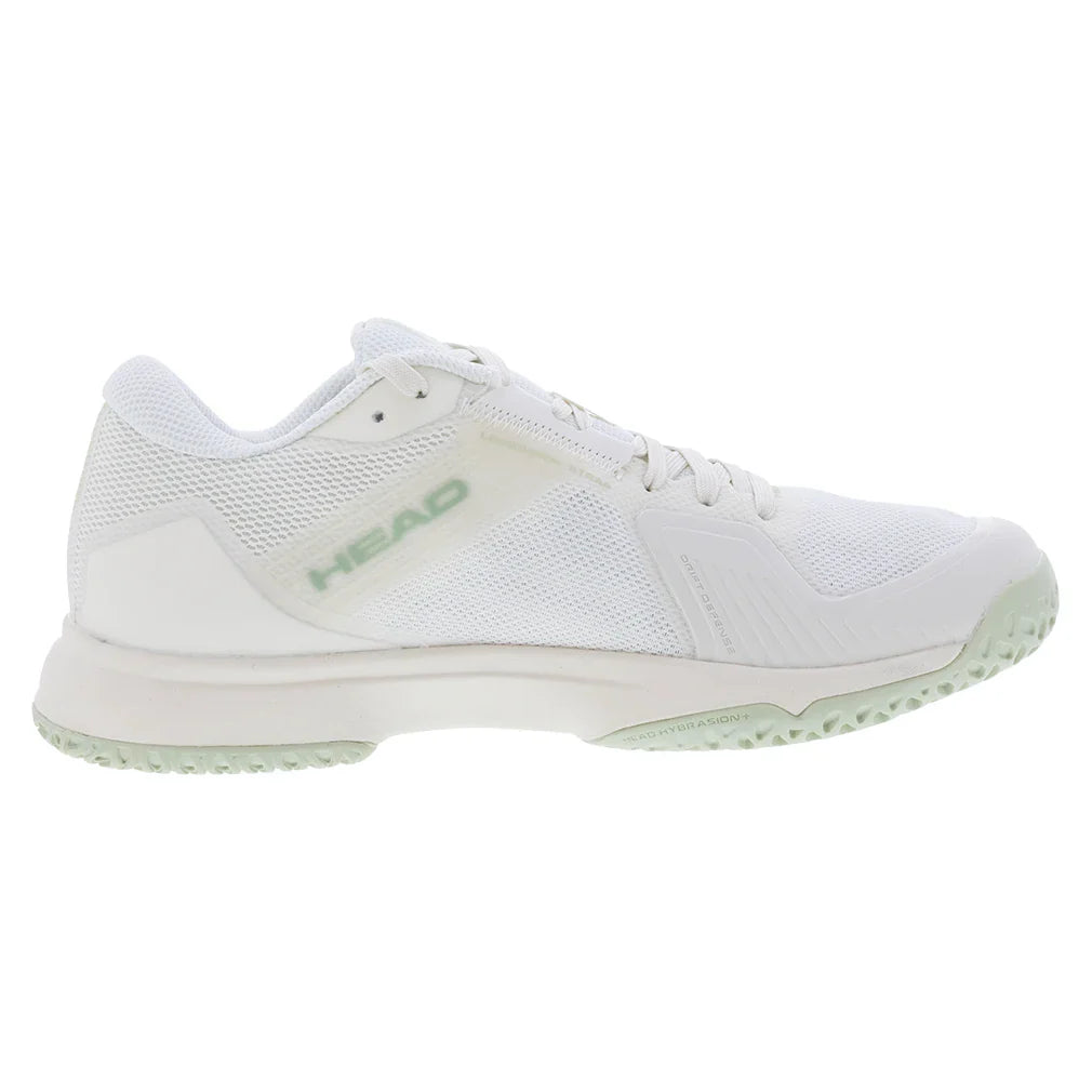 Women`s Sprint Team 4.0 Tennis Shoes Chalk White and Light Green Footwear Head