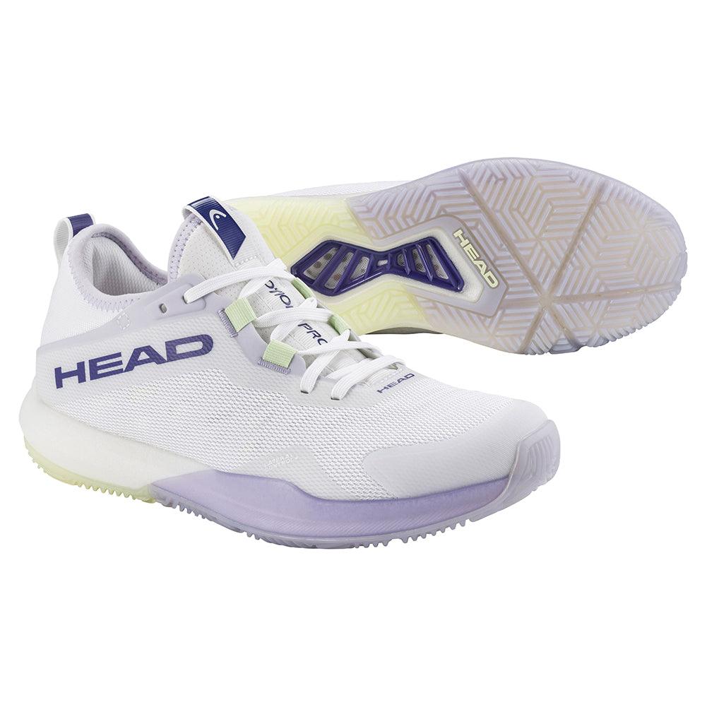 Women`s Motion Pro Padel Shoes White and Lavender Footwear Head