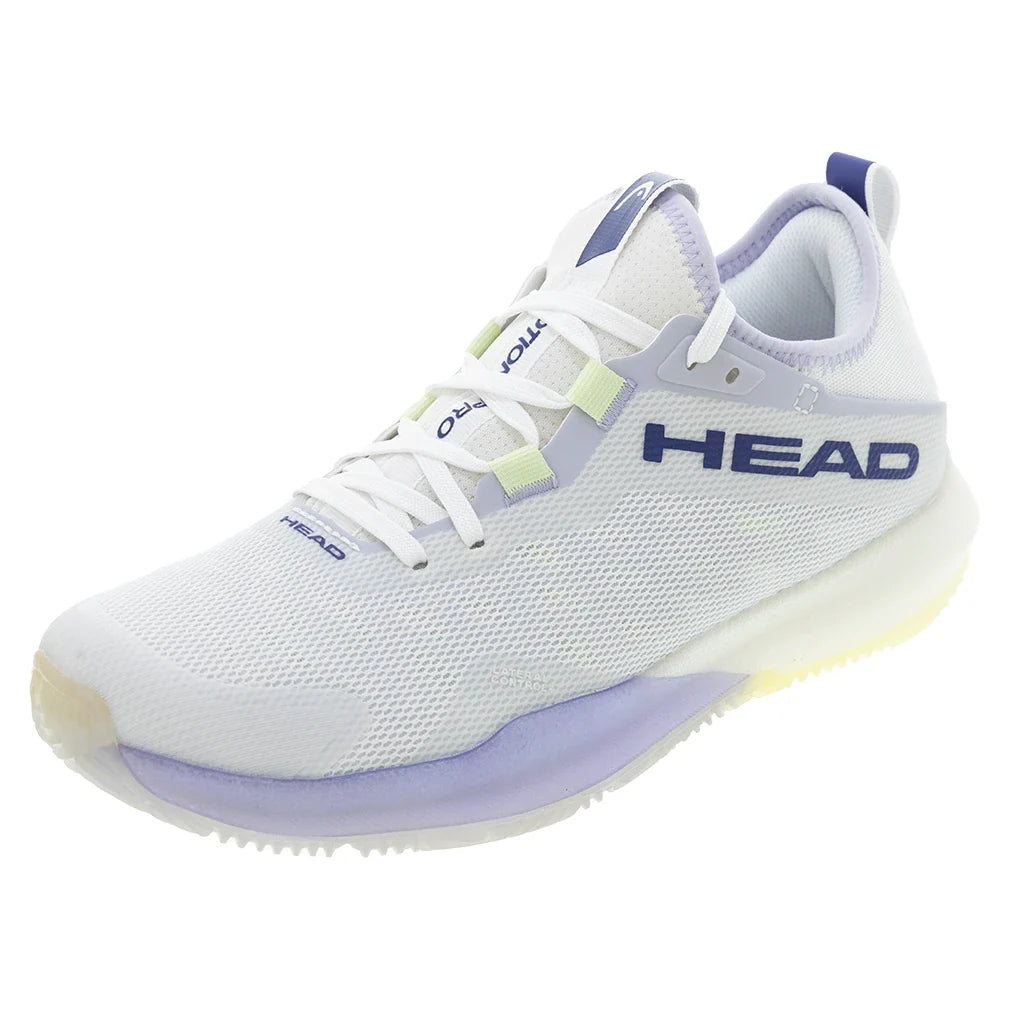 Women`s Motion Pro Padel Shoes White and Lavender Footwear Head