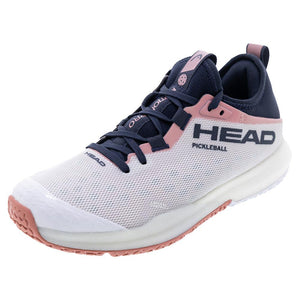 Women`s Motion Pro Pickleball Shoes White and Blueberry Footwear Head