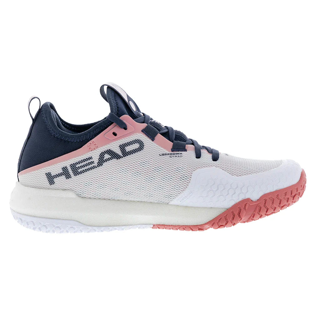 Women`s Motion Pro Pickleball Shoes White and Blueberry Footwear Head