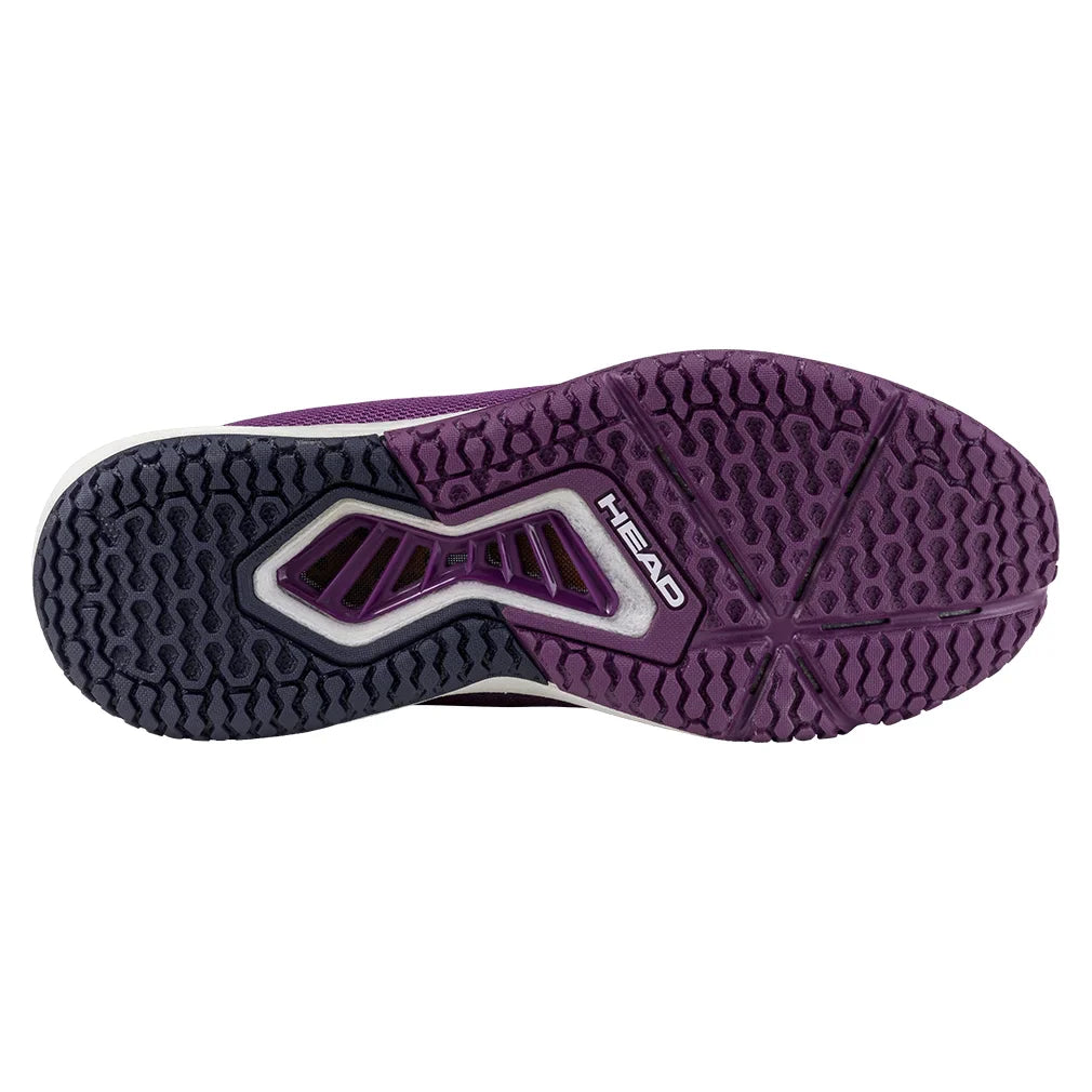 Women`s Motion Pro Pickleball Shoes Plum and White Footwear Head