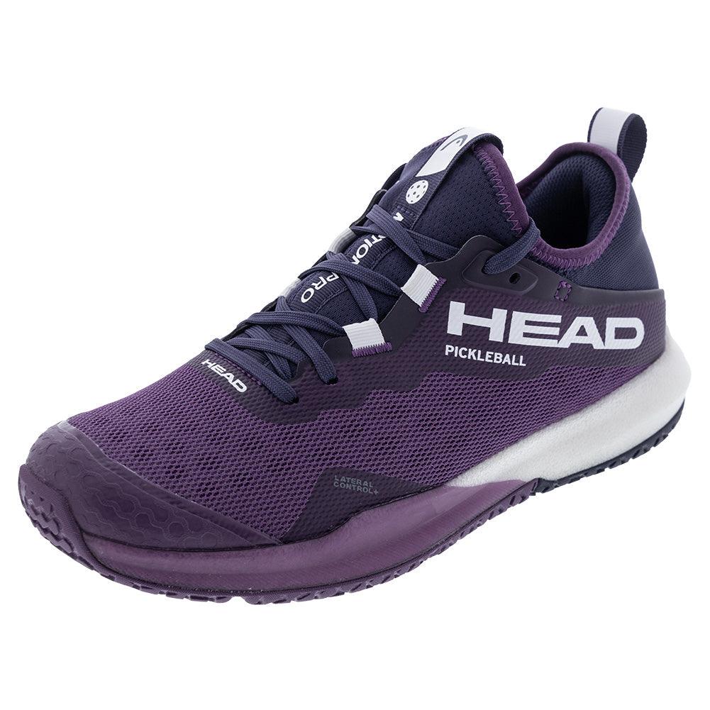 Women`s Motion Pro Pickleball Shoes Plum and White Footwear Head