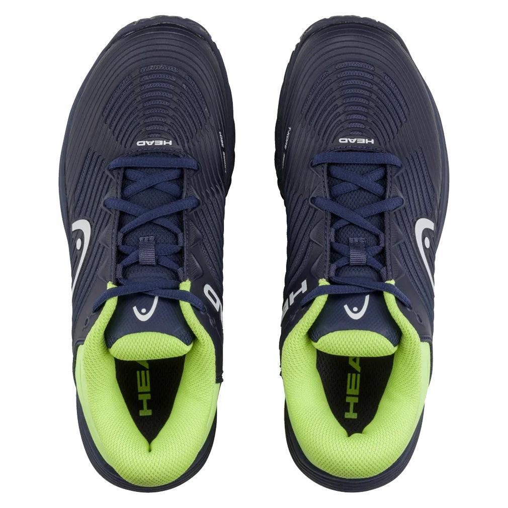 Juniors Revolt Pro 4.5 Tennis Shoes Navy and Lime Footwear Head