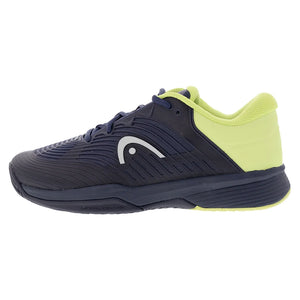 Juniors Revolt Pro 4.5 Tennis Shoes Navy and Lime Footwear Head