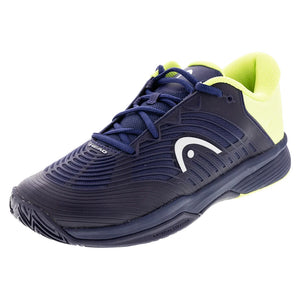 Juniors Revolt Pro 4.5 Tennis Shoes Navy and Lime Footwear Head