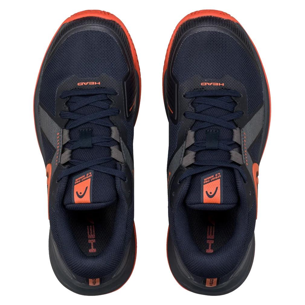 Juniors Sprint Pro 4.0 Tennis Shoes Dark Blue and Red Footwear Head