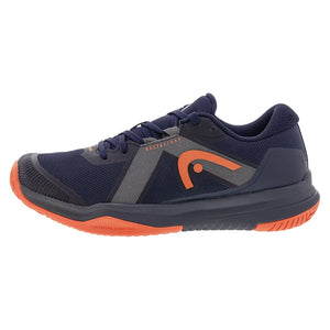 Juniors Sprint Pro 4.0 Tennis Shoes Dark Blue and Red Footwear Head