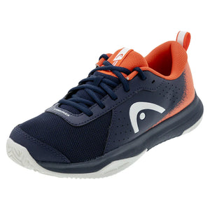 Juniors Sprint Court 4.0 Tennis Shoes Dark Blue and Red Footwear Head