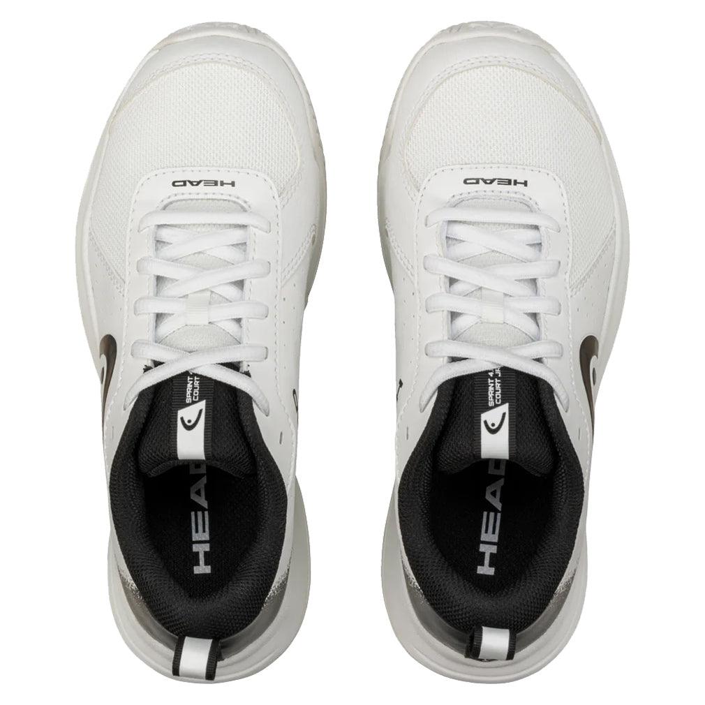 Juniors Sprint Court 4.0 Tennis Shoes White and Black Footwear Head