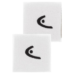 2.5 Inch Tennis Wristband 2 Pack White Accessories Head