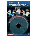 Tac XL 10 Pack Black Tennis Overgrip Accessories Tourna