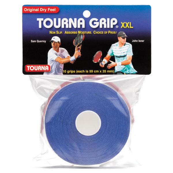 Grip XXL 10 Pack Blue Tennis Overgrip Accessories Tourna