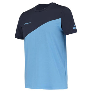 Men`s Drive Crew Neck Tennis Top Blue Apparel Babolat
