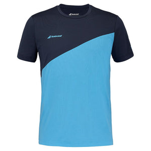 Men`s Drive Crew Neck Tennis Top Blue Apparel Babolat