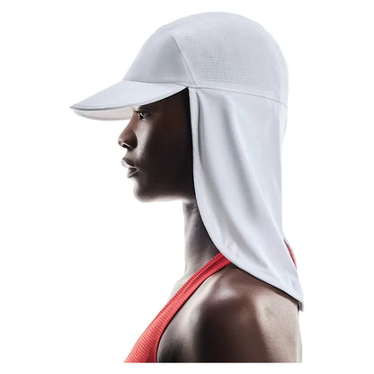 Unisex Solar Tennis Cap White Apparel On