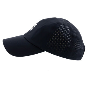 Unisex Court Tennis Cap Black Apparel On