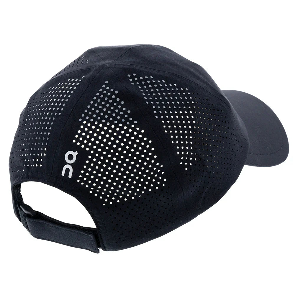 Unisex Court Tennis Cap Black Apparel On