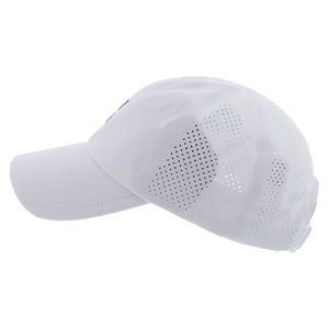 Unisex Court Tennis Cap White Apparel On