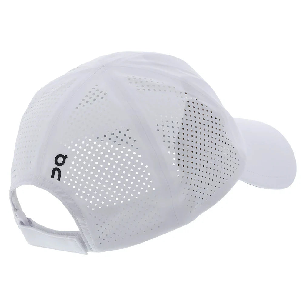 Unisex Court Tennis Cap White Apparel On