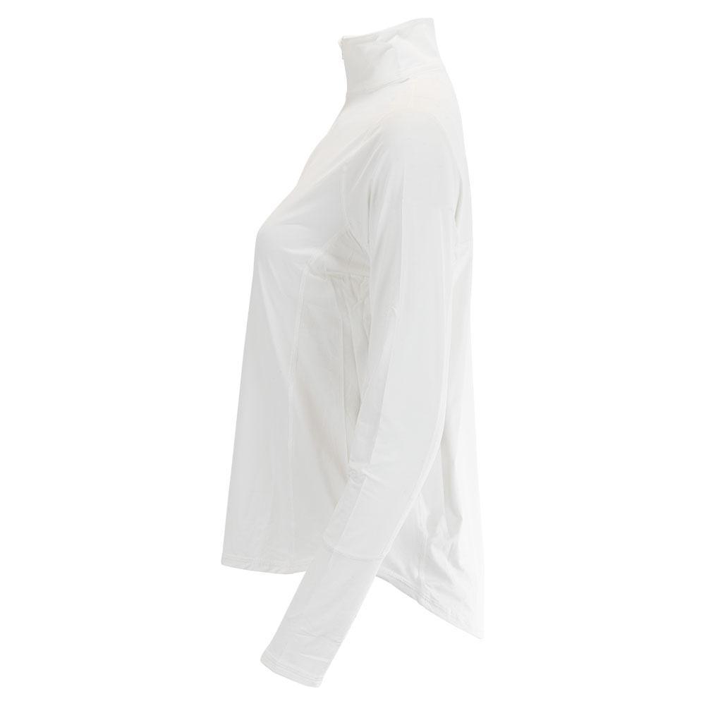 Women's Relaxed Mock Zip Tennis Top Apparel BloqUV