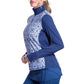 Womens Relaxed Mock Zip Tennis Top Moroccan Tiles Apparel BloqUV