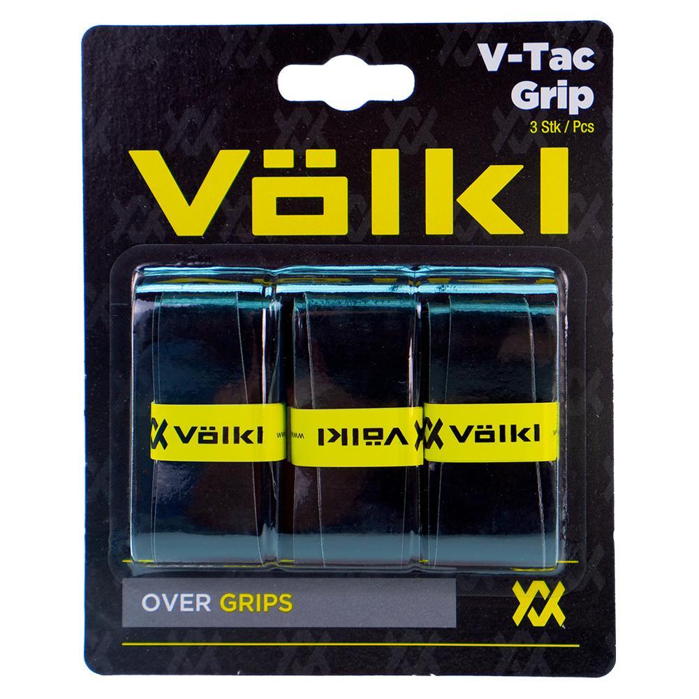 V-Tac 3 Pack Black Tennis Overgrip Accessories Volkl
