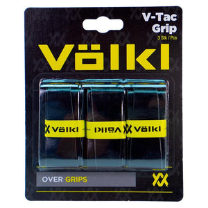 V-Tac 3 Pack Black Tennis Overgrip Accessories Volkl