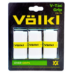 V-Tac 3 Pack White Tennis Overgrip Accessories Volkl