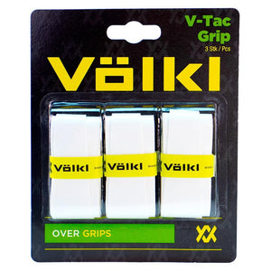 V-Tac 3 Pack White Tennis Overgrip Accessories Volkl