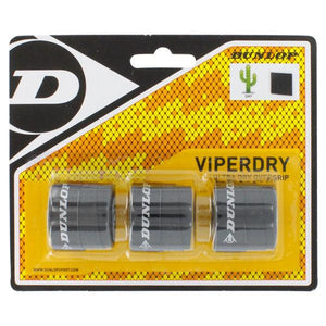 Viperdry Black 3 Pack Ultra Dry Tennis Overgrip Accessories Dunlop