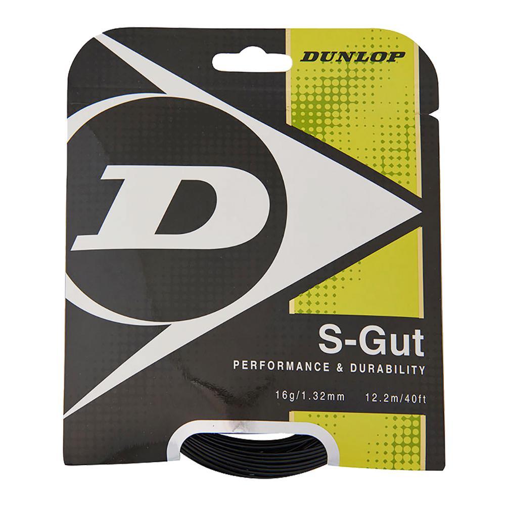 S-Gut 16G Black Tennis String Strings Dunlop