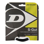 S-Gut 17G Black Tennis String Strings Dunlop