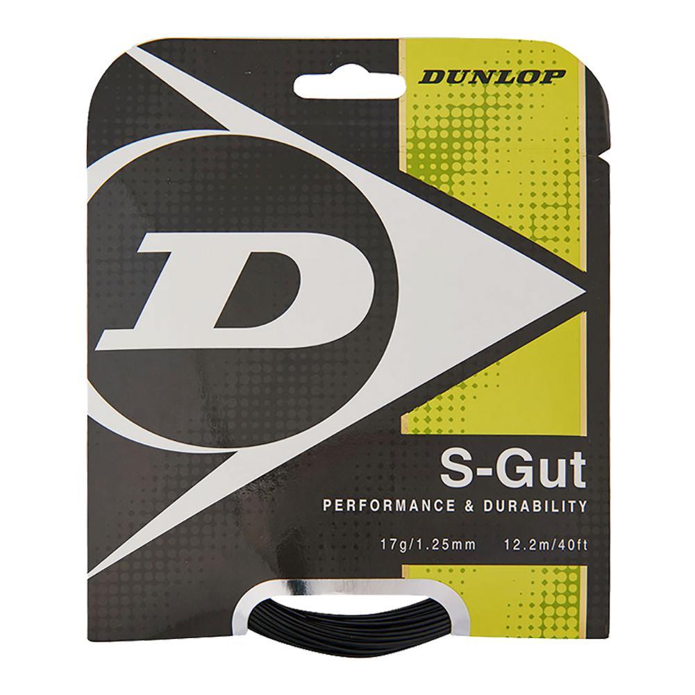 S-Gut 17G Black Tennis String Strings Dunlop