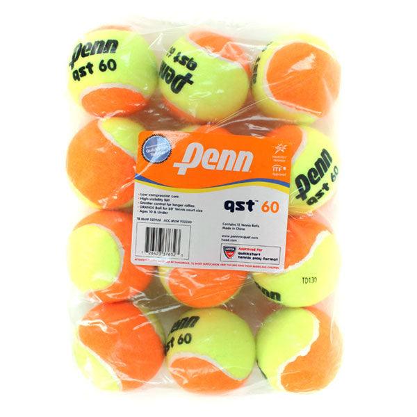 Qst 60 Low Compression 12 Tennis Ball Pack Balls Penn