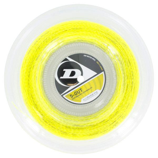 S-Gut 16G Yellow Tennis String Reel Strings Dunlop