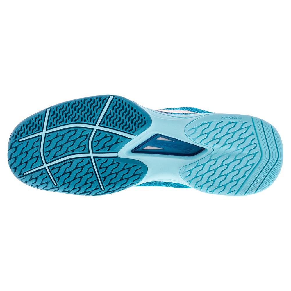 Women`s Jet Tere All Court Tennis Shoes Harbor Blue Footwear Babolat