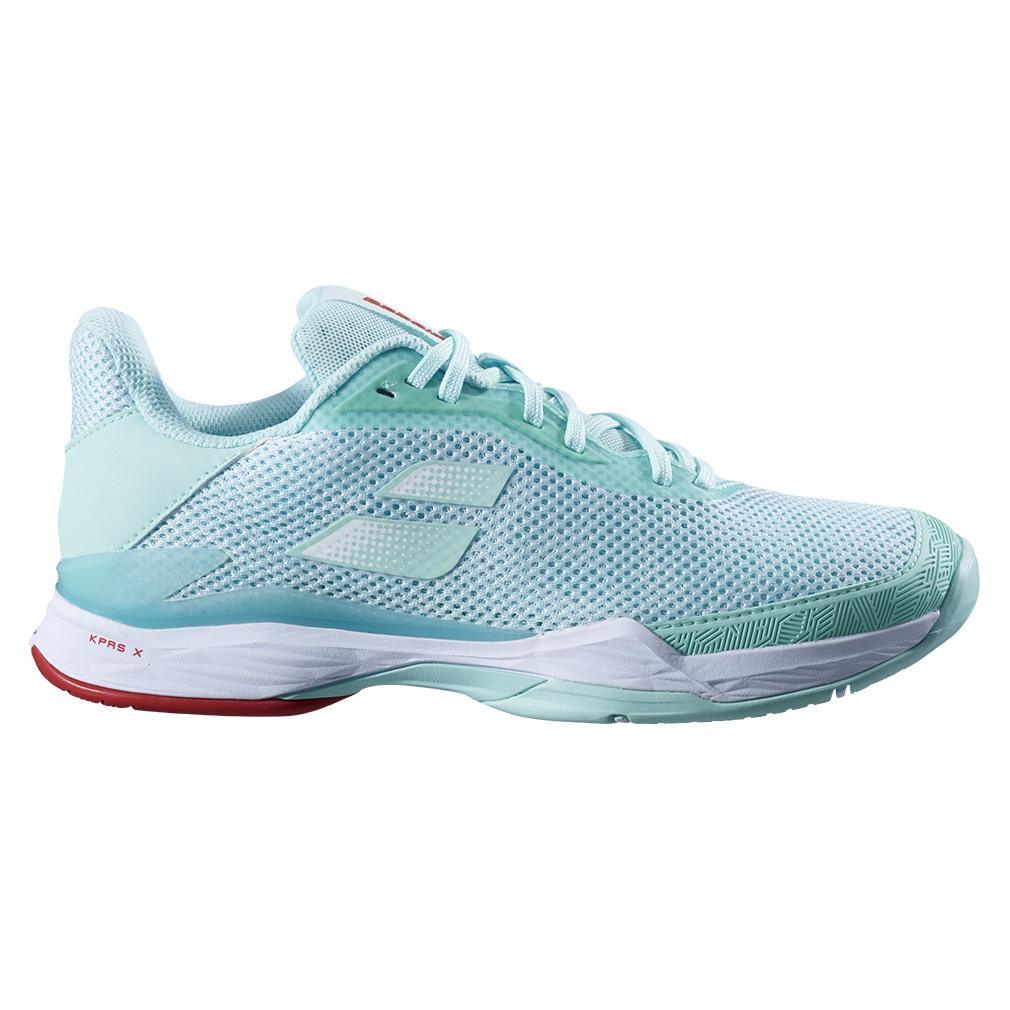 Women's Jet Tere All Court Tennis Shoes Yucca and White Footwear Babolat