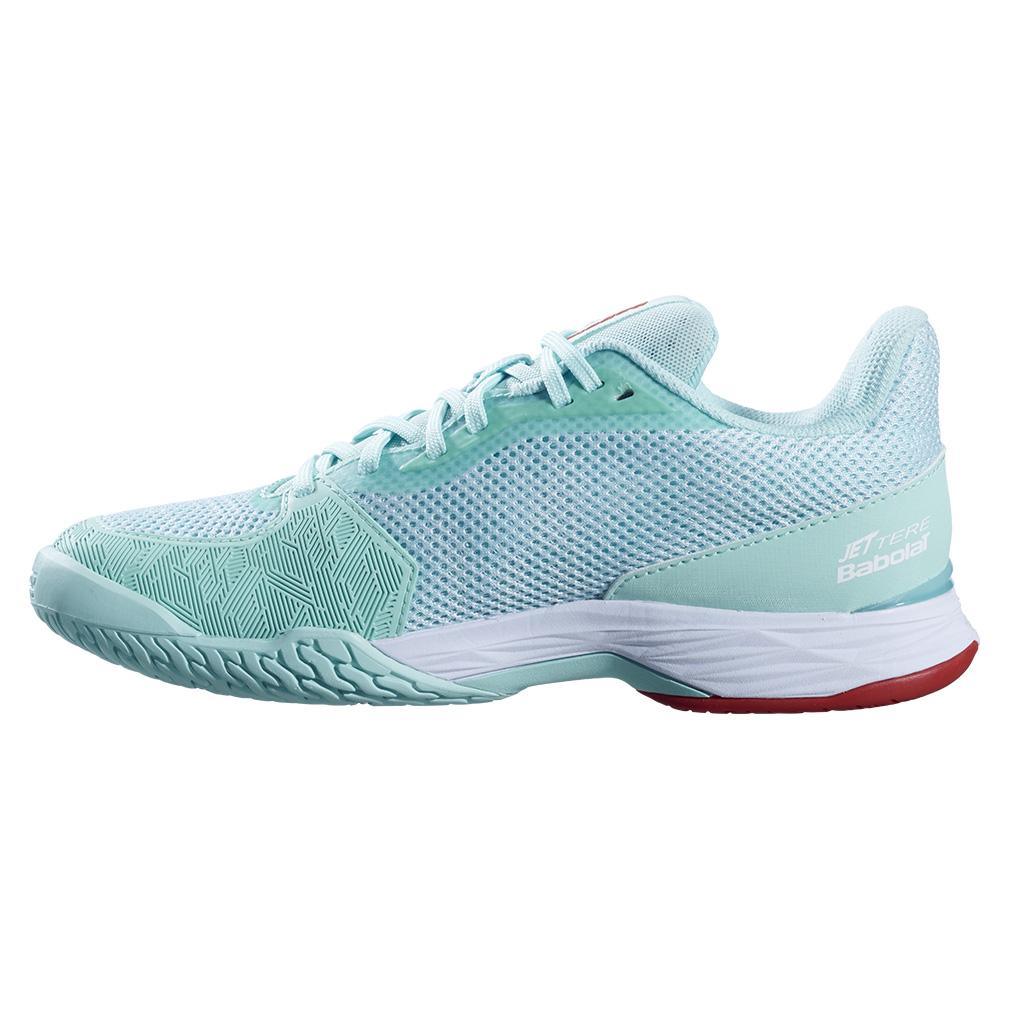 Women's Jet Tere All Court Tennis Shoes Yucca and White Footwear Babolat