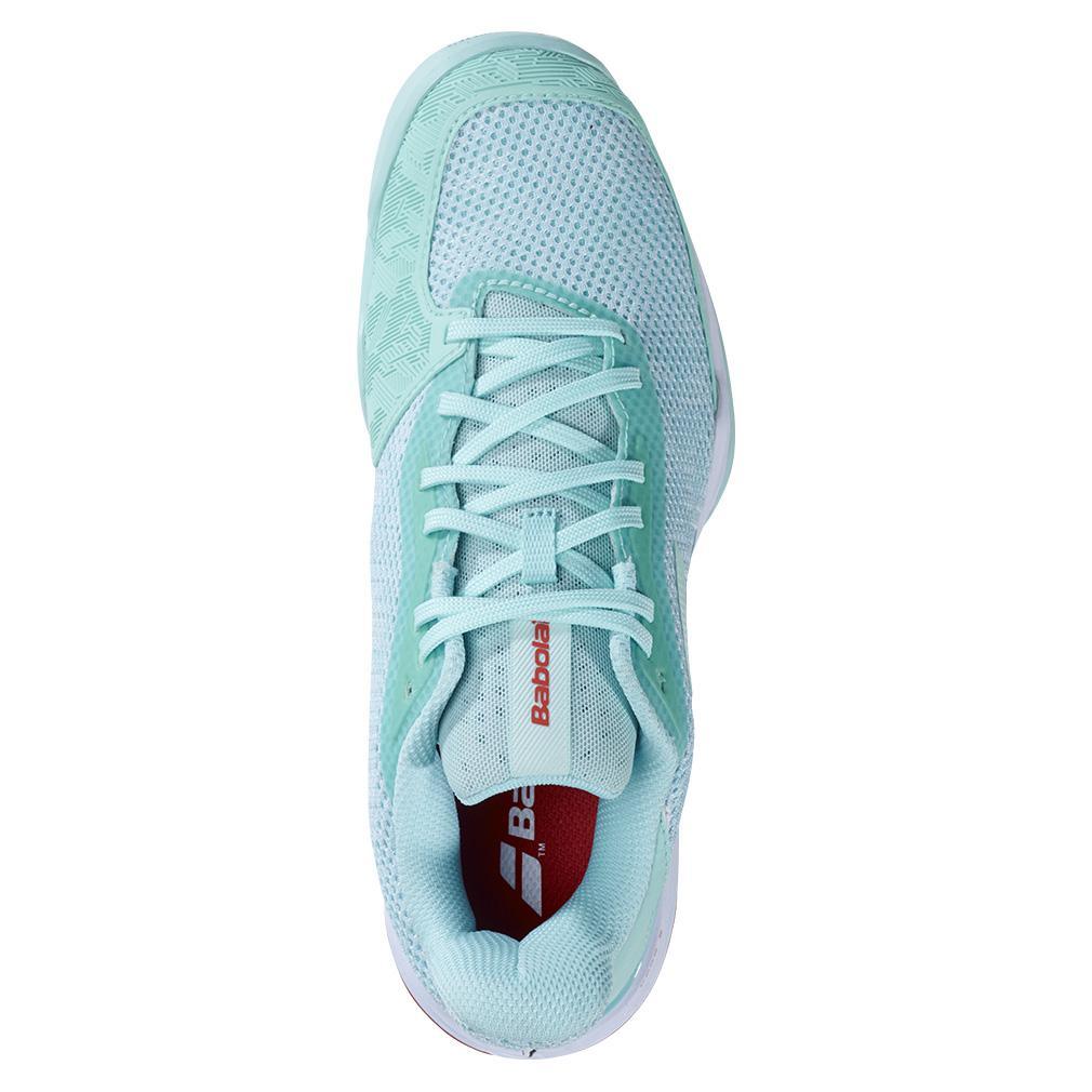 Women's Jet Tere All Court Tennis Shoes Yucca and White Footwear Babolat