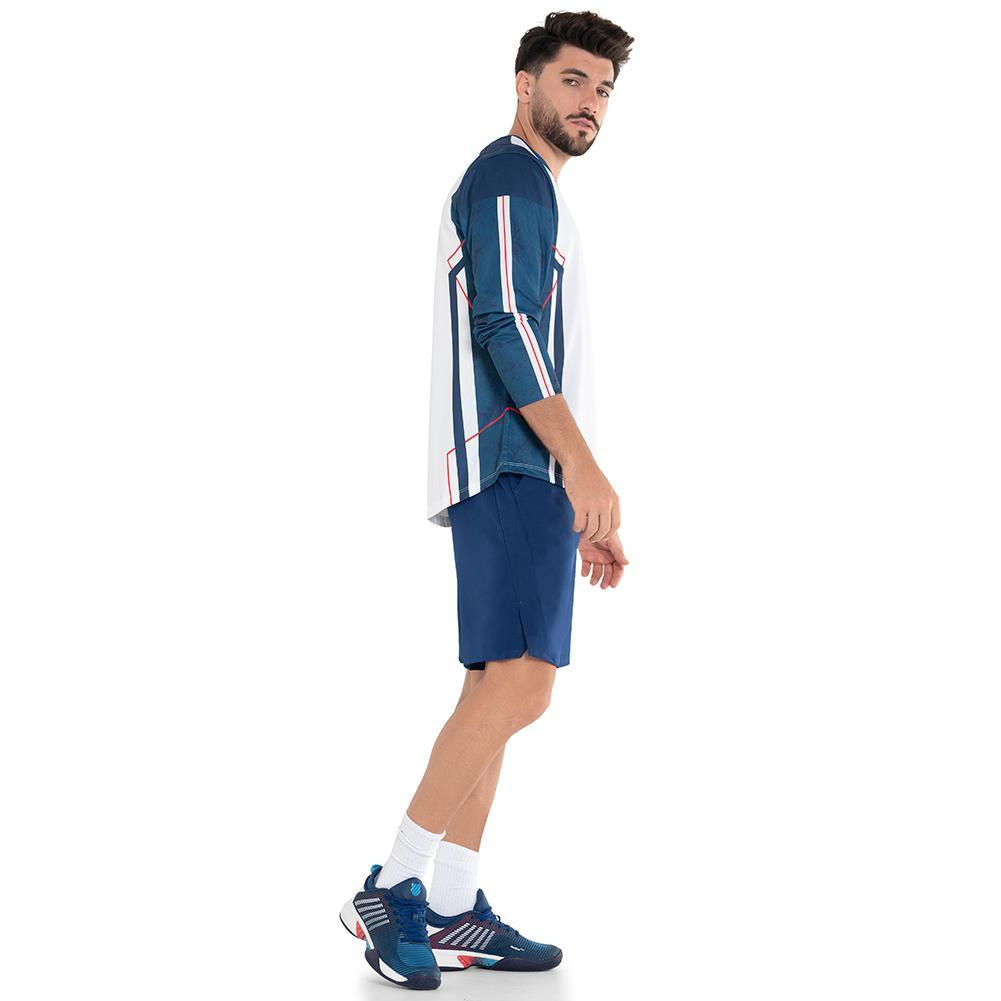 Men's New Era Tennis Long Sleeve White Apparel K-Swiss