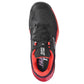 Juniors' Jet Mach 3 All Court Tennis Shoes Black and Poppy Red Babolat