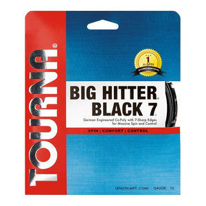 Big Hitter Black 7 16G Tennis String Strings Tourna