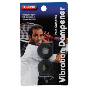 Sampras Black Vibration Tennis Dampener Accessories Tourna