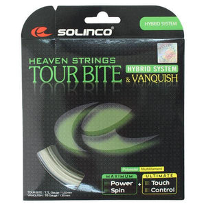 Tour Bite 17G/ Vanquish 16g Hybrid Tennis String Strings Solinco