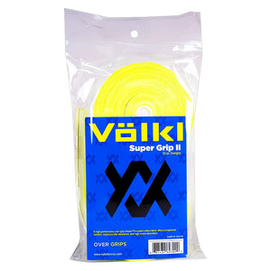 Super Grip II 30 Pack Tennis Overgrip Neon Yellow Accessories Volkl